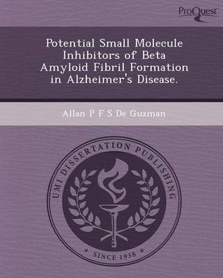 Potential Small Molecule Inhibitors of Beta Amyloid Fibril Formation in Alzheimer's Disease (Paperback)