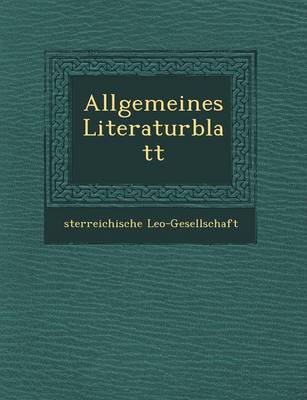 Allgemeines Literaturblatt (Paperback)