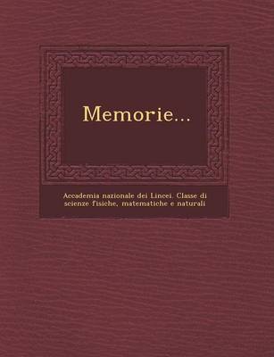 Memorie... (Paperback)