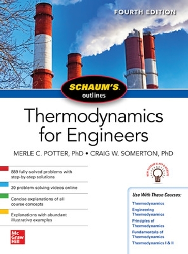 Merle Potter Schaums Outline of Thermodynamics for Engineers, Fourth Edition