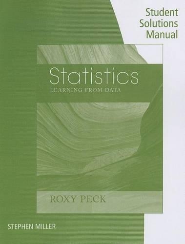 Statistics, Student Solutions Manual: Learning from Data (Paperback)