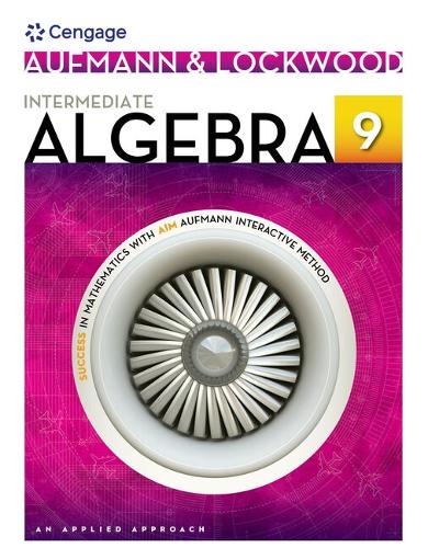 Intermediate Algebra Student Solutions Manual: An Applied Approach (Paperback)