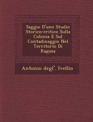 Saggio D'Uno Studio Storico-Critico Sulla Colonia E Sul Contadinaggio Nel Territorio Di Ragusa (Paperback)