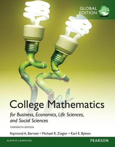 College Mathematics for Business, Economics, Life Sciences and Social Sciences, Global Edition (Paperback)