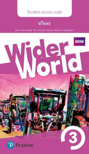 Wider World 3 eBook Students' Access Card - Wider World (Digital product license key)