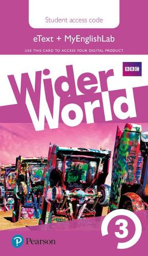 Wider World 3 MyEnglishLab & eBook Students' Access Card - Wider World (Digital product license key)