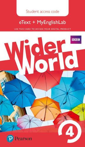Wider World 4 MyEnglishLab & eBook Students' Access Card - Wider World (Digital product license key)