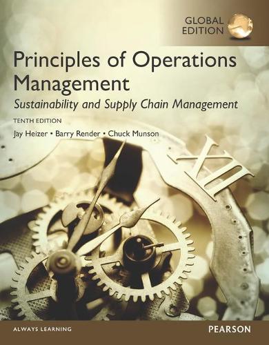 Principles of Operations Management: Sustainability and Supply Chain Management, Global Edition (Paperback)