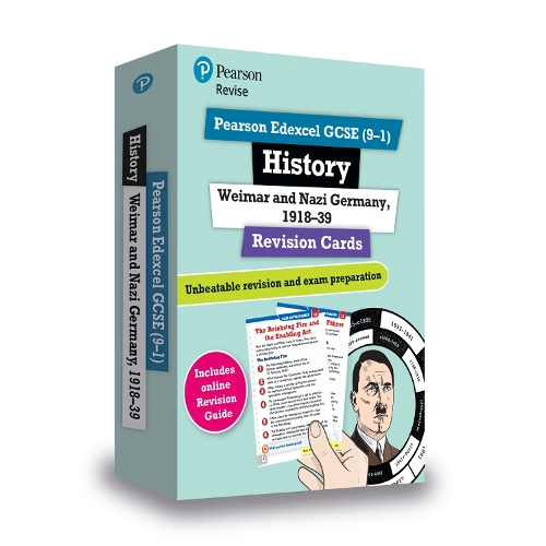 Pearson REVISE Edexcel GCSE (9-1) History Weimar & Nazi Germany Revision Cards: (with free online Revision Guide and Workbook) for home learning, 2021 assessments and 2022 exams - Revise Edexcel GCSE History 16