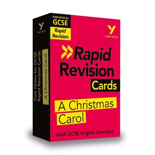 York Notes for AQA GCSE Rapid Revision Cards: A Christmas Carol catch up, revise and be ready for and 2023 and 2024 exams and assessments - York Notes