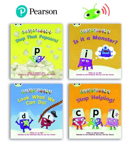 Learn to Read at Home with Bug Club Phonics Alphablocks: Phase 3/4 -  Reception term 2 and 3 (4 fiction books) Pack B by Caroline Harris,  Catherine Baker | Waterstones