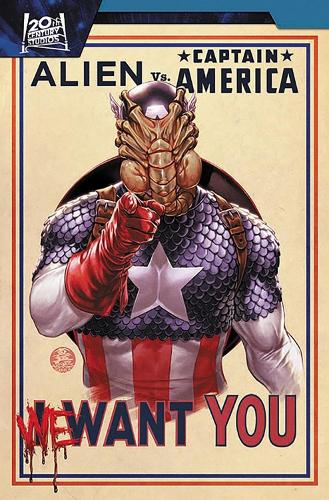 Marvel Comics Alien Vs. Captain America