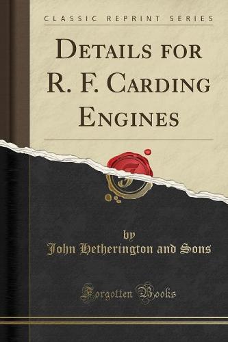 Details for R. F. Carding Engines (Classic Reprint) (Paperback)