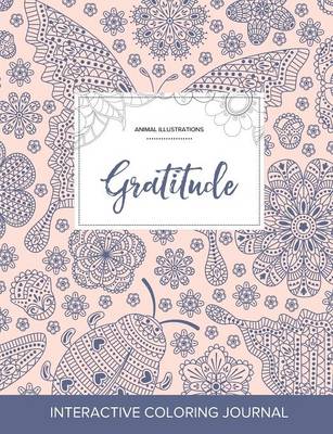 Adult Coloring Journal: Gratitude (Animal Illustrations, Ladybug) (Paperback)