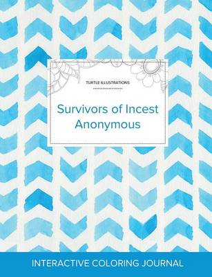 Adult Coloring Journal: Survivors of Incest Anonymous (Turtle Illustrations, Watercolor Herringbone) (Paperback)