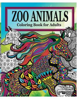 Zoo Animals Coloring Book for Adults (Paperback)