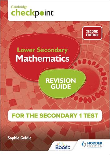 Cambridge Checkpoint Lower Secondary Mathematics Revision Guide for the ...