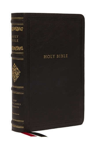 Thomas Nelson Publishers Nkjv Large Print Reference Bible, Black Leathersoft, Red Letter, Comfort Print, Thumb Indexed (Sovereign Collection)