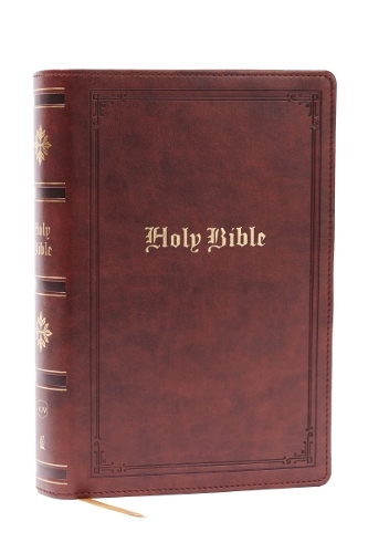 KJV Holy Bible: Personal Size Giant Print, Brown Leathersoft, Red Letter, Comfort Print: King James Version (Leather / fine binding)