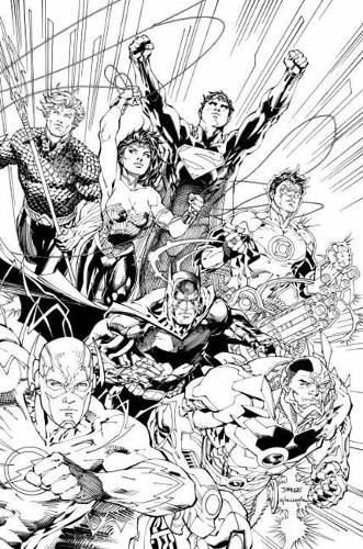 Cover Justice League An Adult Coloring Book