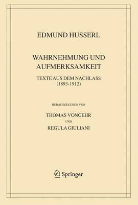 Wahrnehmung Und Aufmerksamkeit: Texte Aus Dem Nachlass (1893-1912) - Husserliana: Edmund Husserl Bd. 38 (Hardback)
