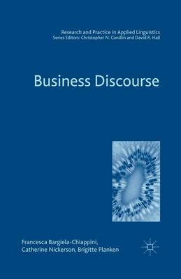 Business Discourse - Research and Practice in Applied Linguistics (Paperback)