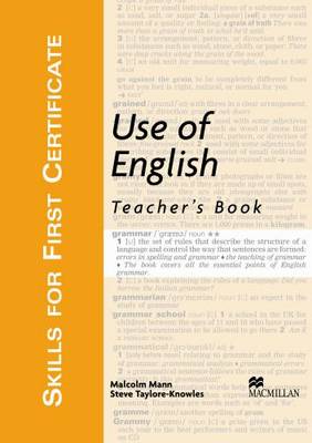 Use of English: Skills for First Certificate Use of English Teacher Book Teacher's Book (Board book)