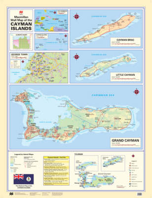 Macmillan Wall Map of the Cayman Islands - Macmillan Caribbean Wall Maps (Wallchart)