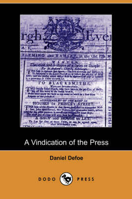 A Vindication of the Press (Paperback)