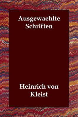 Ausgewaehlte Schriften (Paperback)