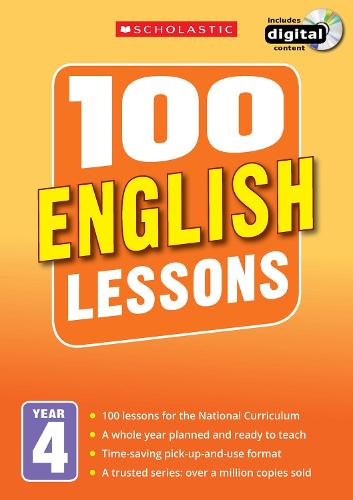 100 English Lessons: Year 4 - 100 Lessons - New Curriculum (Multiple items, part(s) enclosed)