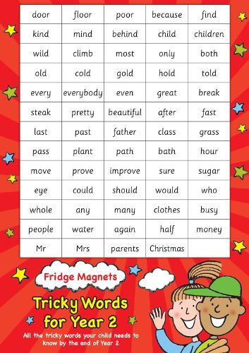 Fridge Magnets - Tricky Words for Year 2 by Scholastic | Waterstones