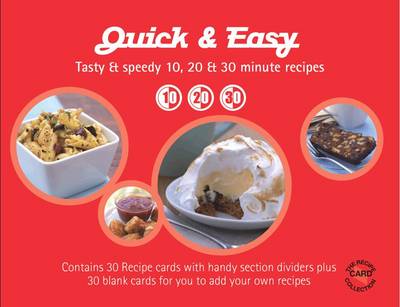 10, 20, 30 Minute Meals: Quick and Easy Recipe Card Tin (Paperback)