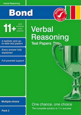 Bond 11+ Test Papers Verbal Reasoning Multiple-Choice Pack 2 (Paperback)