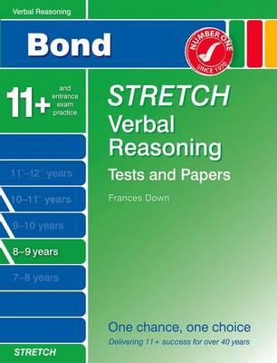 Bond Stretch Verbal Reasoning Tests and Papers 8-9 Years (Paperback)