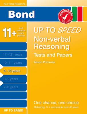 Bond 9-10 Up to Speed Non-Verbal Reasoning Tests and Papers 9-10 Years (Paperback)