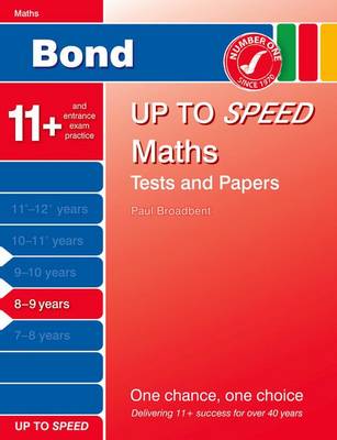 Bond Up to Speed Maths Tests and Papers 8-9 Years (Paperback)