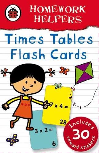 Ladybird Homework Helpers: Times Tables flash cards (Hardback)