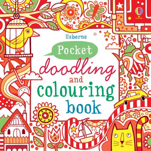 Pocket Doodling and Colouring Book Red - Pocket Doodling & colouring book (Paperback)