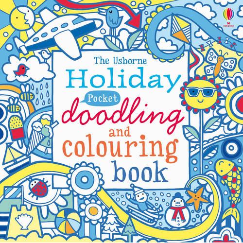 Holiday Pocket Doodling and Colouring book (Paperback)