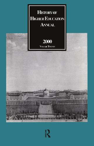 History of Higher Education Annual: 2000 - History of Higher Education Annual (Paperback)
