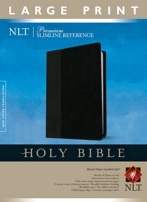 NLT Premium Slimline Reference Large Print, Indexed (Leather / fine binding)