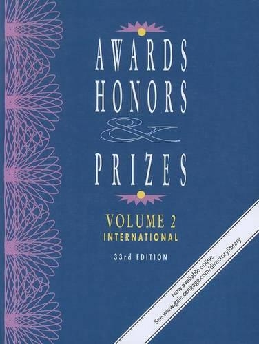 Awards, Honors & Prizes: International - Awards, Honors & Prizes: Volume 2: International & Foreign (Paperback)