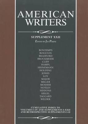 American Writers: Supplement XXII - American Writers: Supplement 22 (Hardback)