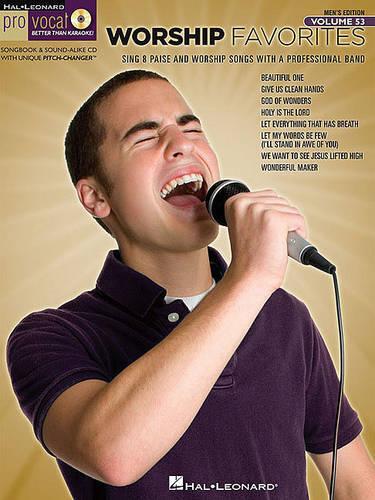 Pro Vocal Men's Edition Volume 53: Worship Favorites (Paperback)