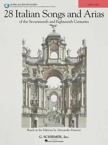 28 Italian Songs And Arias Of The 17th And 18th Centuries - Low Voice (Book/2 CDs) (Paperback)