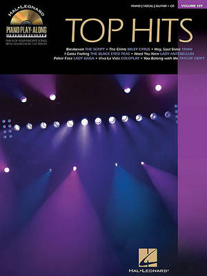 Piano Play-Along Volume 109: Top Hits (Paperback)