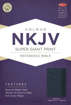 NKJV Super Giant Print Reference Bible, Burgundy Imitation Leather (Leather / fine binding)