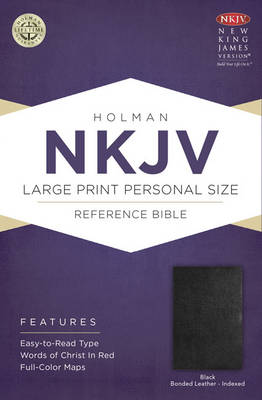Large Print Personal Size Reference Bible-NKJV (Leather / fine binding)