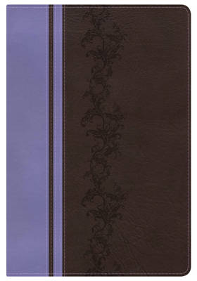 KJV Rainbow Study Bible, Brown/Lavender LeatherTouch, Indexed (Leather / fine binding)